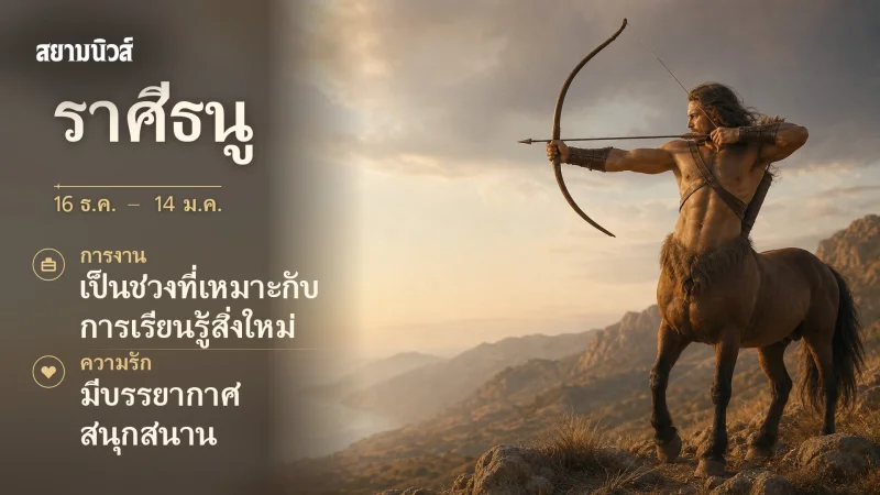 ดวงวันนี้ ราศีธนู