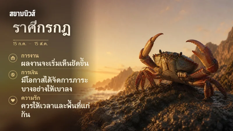 ดวงวันนี้ ราศีกรกฎ