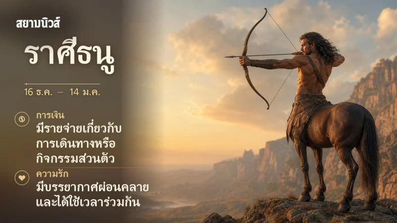 ดวงวันนี้ ราศีธนู