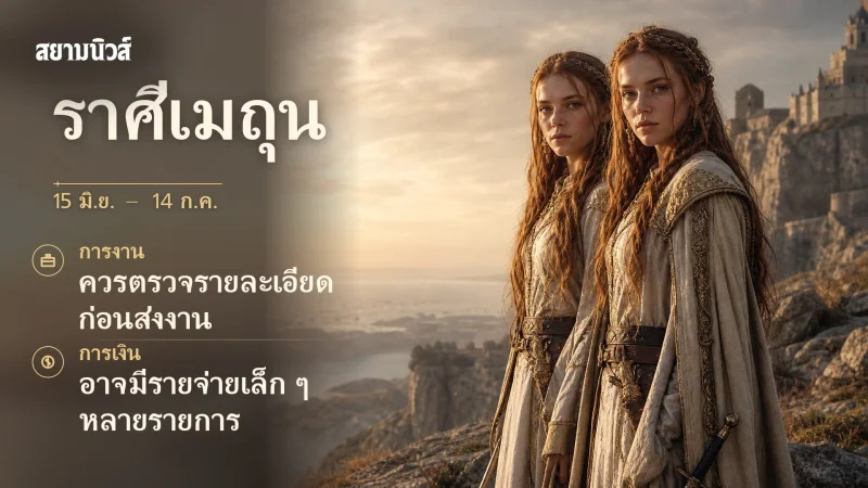 ดวงวันนี้ ราศีเมถุน