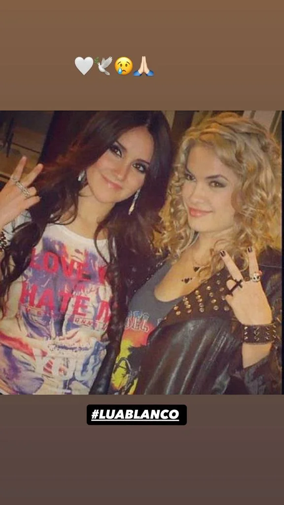 Dulce María recordó con cariño a Lua Blanco, quien interpretó a 'Roberta' en la versión brasileña