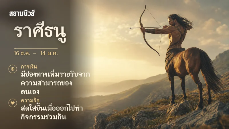 ดวงวันนี้ ราศีธนู