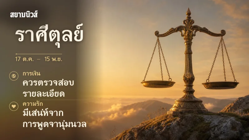 ดวงวันนี้ ราศีตุลย์