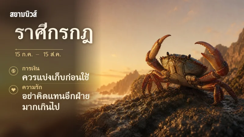 ดวงวันนี้ ราศีกรกฎ