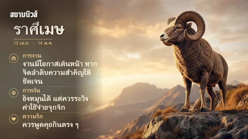 ดวงวันนี้ ราศีเมษ