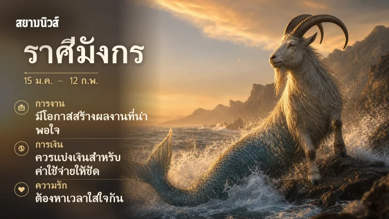 ดวงวันนี้ ราศีมังกร