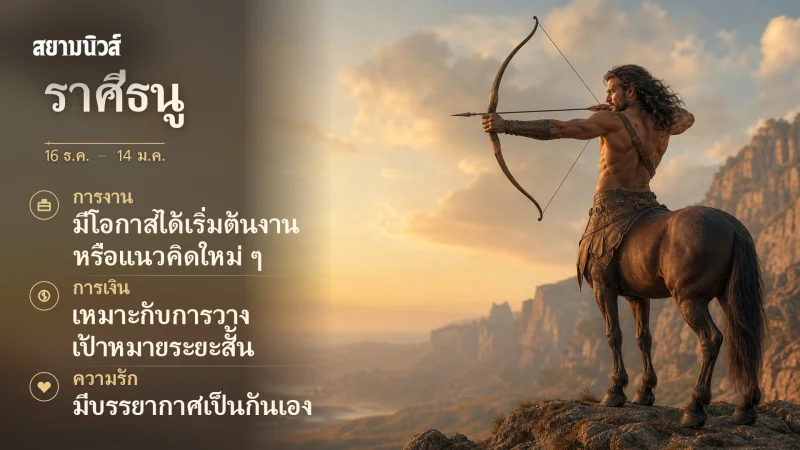 ดวงวันนี้ ราศีธนู