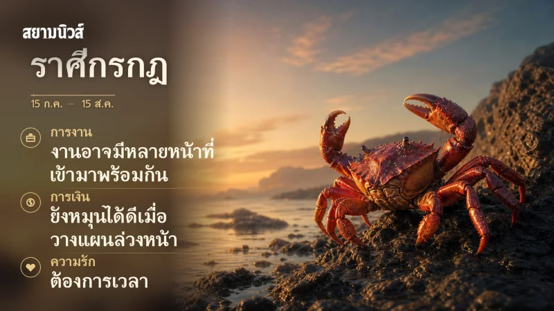 ดวงวันนี้ ราศีกรกฎ