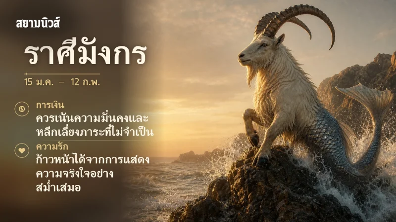 ดวงวันนี้ ราศีมังกร