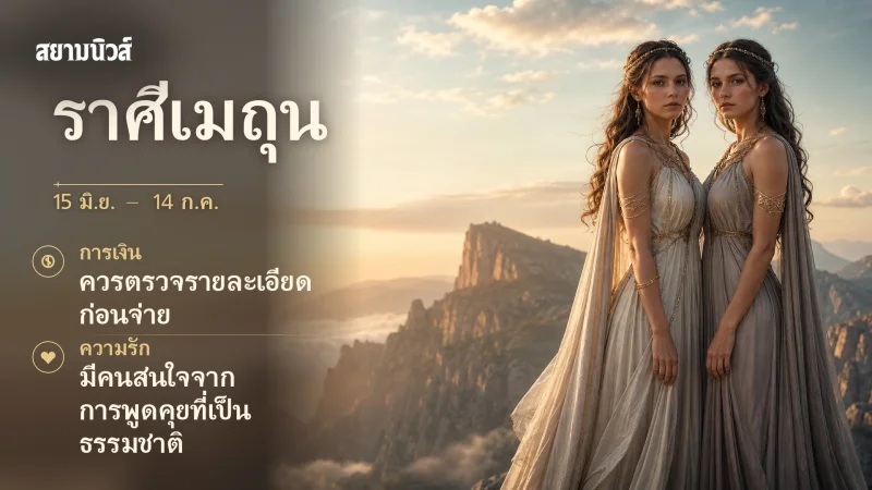 ดวงวันนี้ ราศีเมถุน