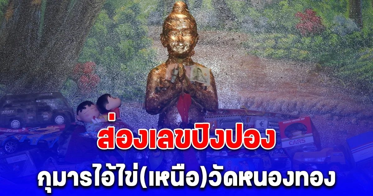 วันหยุดยาวแห่ขอโชคกุมารไอ้ไข่(เหนือ)วัดหนองทอง ส่องเลขปิงปอง