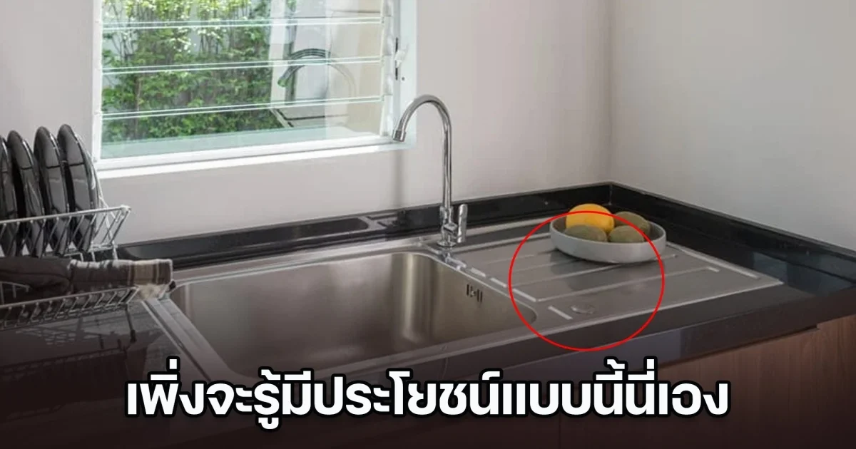 แม่ยืนอึ้ง ลูกชาย 9 ขวบ สอนใช้ปุ่มกลม ๆ บน ซิงค์ล้างจาน เพิ่งจะรู้มีประโยชน์แบบนี้นี่เอง