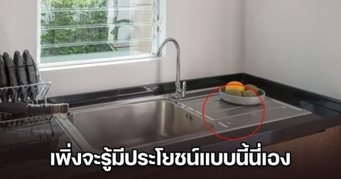 แม่ยืนอึ้ง ลูกชาย 9 ขวบ สอนใช้ปุ่มกลม ๆ บน ซิงค์ล้างจาน เพิ่งจะรู้มีประโยชน์แบบนี้นี่เอง
