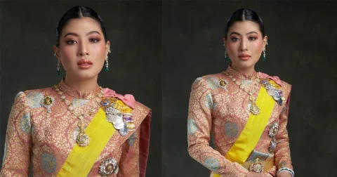 พระสิริโฉมงดงาม เจ้าฟ้าสิริวัณณวรีฯ ในงานพระราชพิธีถวายผ้าพระกฐิน