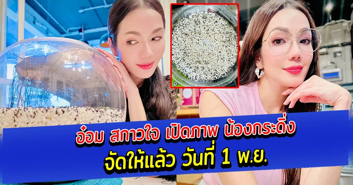 อ๋อม สกาวใจ เปิดภาพ น้องกระดิ่ง จัดให้แล้ว วันที่ 1 พ.ย.