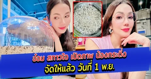 อ๋อม สกาวใจ เปิดภาพ น้องกระดิ่ง จัดให้แล้ว วันที่ 1 พ.ย.