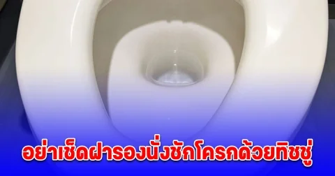 หลายคนทำกันอยู่ บริษัทดังมาบอกเอง อย่าเช็ดฝารองนั่งชักโครกด้วยทิชชู่ แนะวิธีทำความสะอาดที่ถูกต้อง