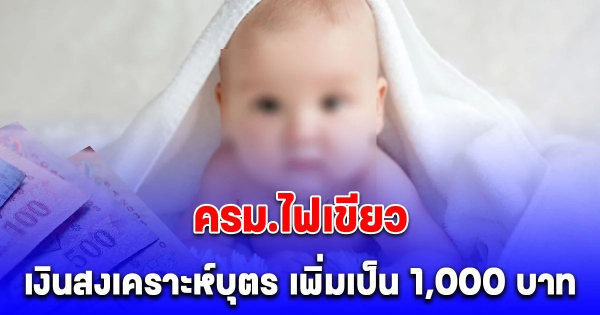 ครม. ไฟเขียว เงินสงเคราะห์บุตร ผู้ประกันตน เพิ่มเป็น 1,000 บาท เริ่ม 1 ม.ค.68 นี้