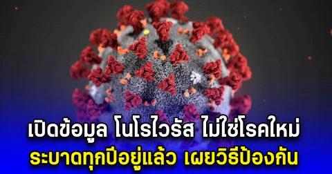 เปิดข้อมูล โนโรไวรัส ไม่ใช่โรคใหม่ ระบาดทุกปีอยู่แล้ว เผยวิธีป้องกัน