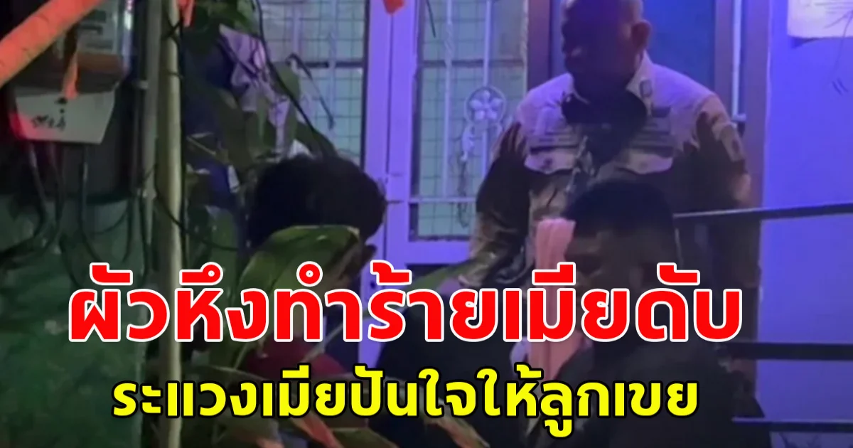 ผัวหึงทำร้ายเมียจนเสียชีวิต ระแวงเมียปันใจให้ลูกเขย