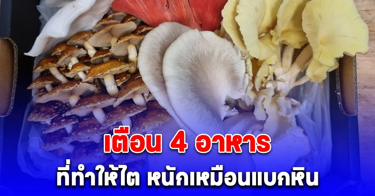 เตือน 4 อาหารที่ทำให้ไต หนักเหมือนแบกหิน พบในมื้ออาหารของทุกบ้าน