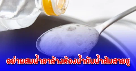 เตือนแล้วนะ อย่าผสมน้ำยาล้างห้องน้ำกับน้ำส้มสายชู อันตรายถึงชีวิต
