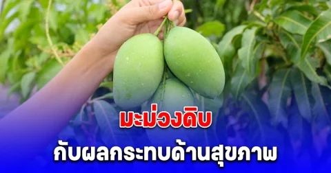 มะม่วงดิบ กับผลกระทบด้านสุขภาพ