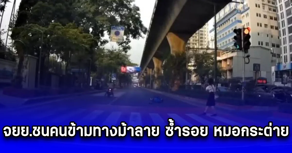 จยย.ชนคนข้ามทางม้าลาย ซ้ำรอย หมอกระต่าย