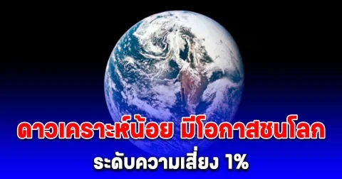 ปักวันที่-เดือน-ปี ชัดแล้ว นาซ่ายอมรับ ดาวเคราะห์น้อยดวงใหม่ มีโอกาส พุ่งชนโลก