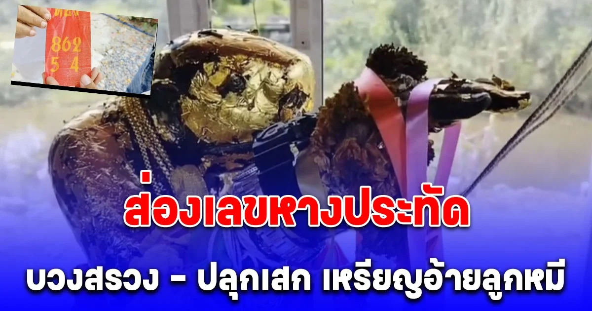 ส่องเลขหางประทัด บวงสรวง - ปลุกเสก เหรียญอ้ายลูกหมี