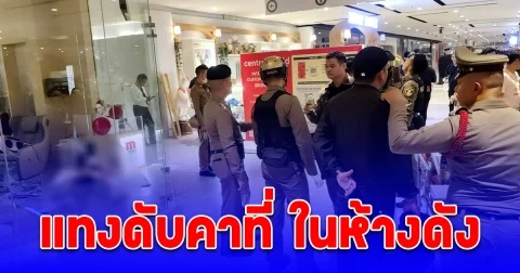 หนุ่ม 27 ปี ใช้อาวุธมีดปลายแหลมแทงรุ่นพี่ที่ทำงานเดียวกันดับคาที ในห้างดัง