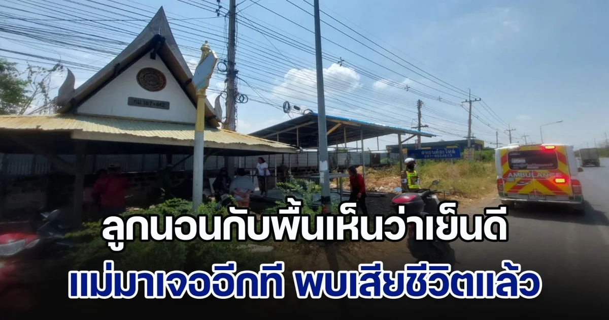 ลูกนอนกับพื้นเห็นว่าเย็นดี แม่มาเจออีกที พบเสียชีวิตแล้ว คาดฮีทสโตรก