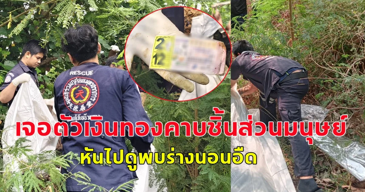 พนักงานเทศบาลฯช็อค เจอตัวเงินทองคาบชิ้นส่วนมนุษย์ วิ่งลงคลอง หันไปดูพบร่างคนเสียชีวิต