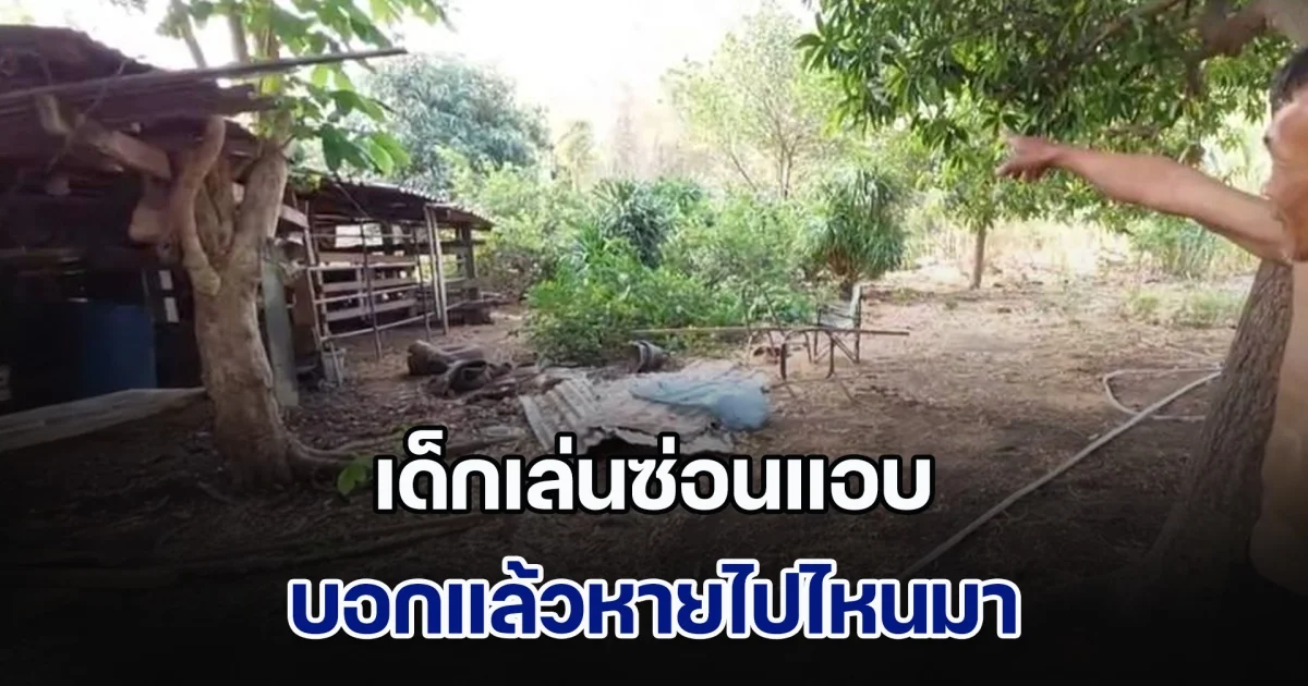 เด็กเล่นซ่อนแอบ เปิดใจหายไปไหนมา หลังครอบครัวตามหาเป็นชั่วโมงไม่เจอ ตาเผยเรื่องหลอนใกล้จุดที่หายตัว