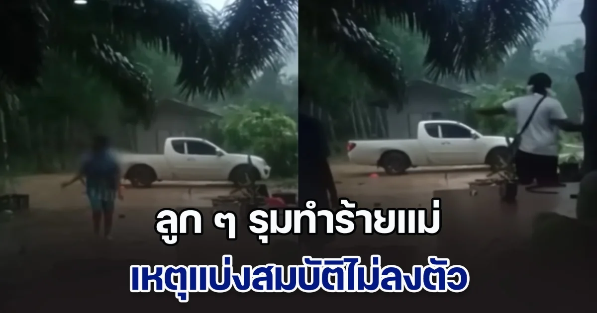 เดือด! ลูก ๆ รุมทำร้ายแม่ เหตุแบ่งสมบัติไม่ลงตัว แม่ตัดพ้อ เลี้ยงลูกมาหวังได้พึ่งพายามแก่ แต่ผลลัพธ์ที่ได้กลับมารุมตี