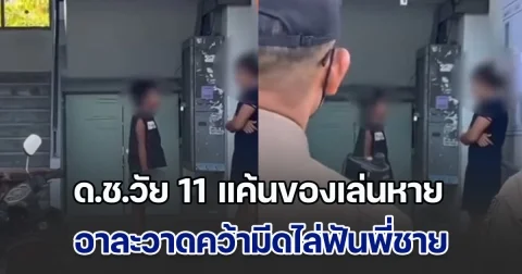 ด.ช.วัย 11 แค้นของเล่นหาย อาละวาดคว้ามีดไล่ฟันพี่ชาย แม่เข้าห้ามเจอมีดจ่อหน้า ด่ากราดเป็นชุด