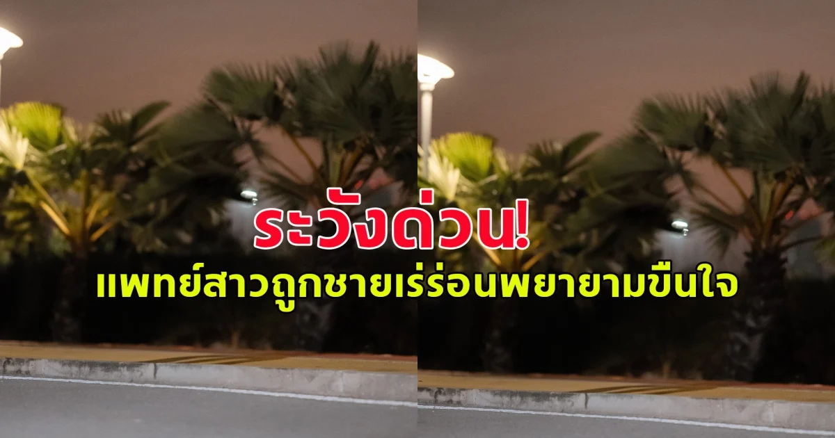 ระวังด่วน! แพทย์สาวถูกชายเร่ร่อนพยายามขืนใจ ขณะออกกำลังกายที่สวนสุขภาพ