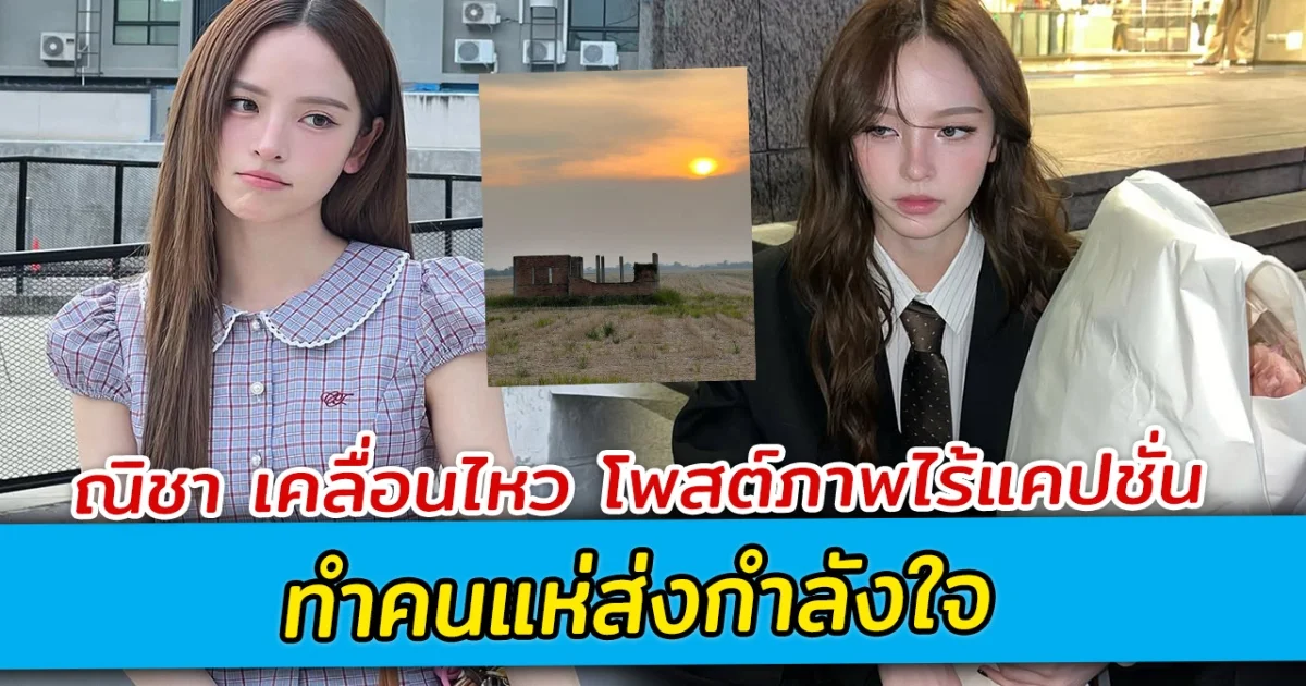 ณิชา เคลื่อนไหว โพสต์ภาพไร้แคปชั่น คนแห่ส่งกำลังใจรัวๆ