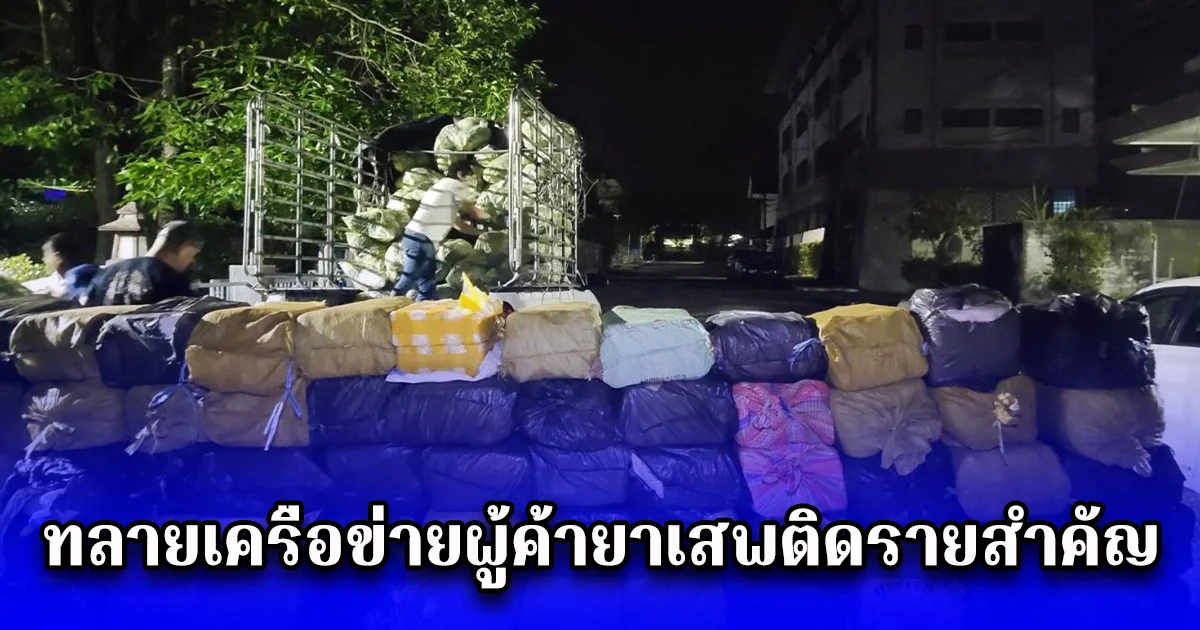 ตำรวจ ปส. ทลายเครือข่ายผู้ค้ายาเสพติดรายสำคัญ 