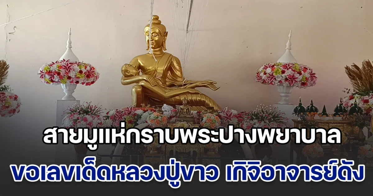 สายมูแห่กราบพระปางพยาบาล ขอเลขเด็ดหลวงปู่ขาว เกิจิอาจารย์ดังในอดีต
