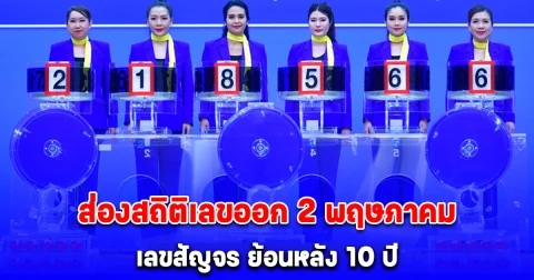 ส่องสถิติเลขออก 2 พฤษภาคม เลขสัญจร ย้อนหลัง 10 ปี มีเลขเบิ้ล