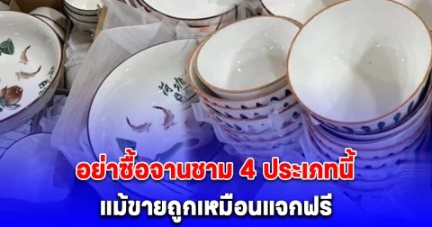 เตือนแล้วนะ 4 ประเภทถ้วยชาม ขายถูกเหมือนแจกฟรี ที่ไม่ควรซื้อ บทเรียนจากผู้มีประสบการณ์