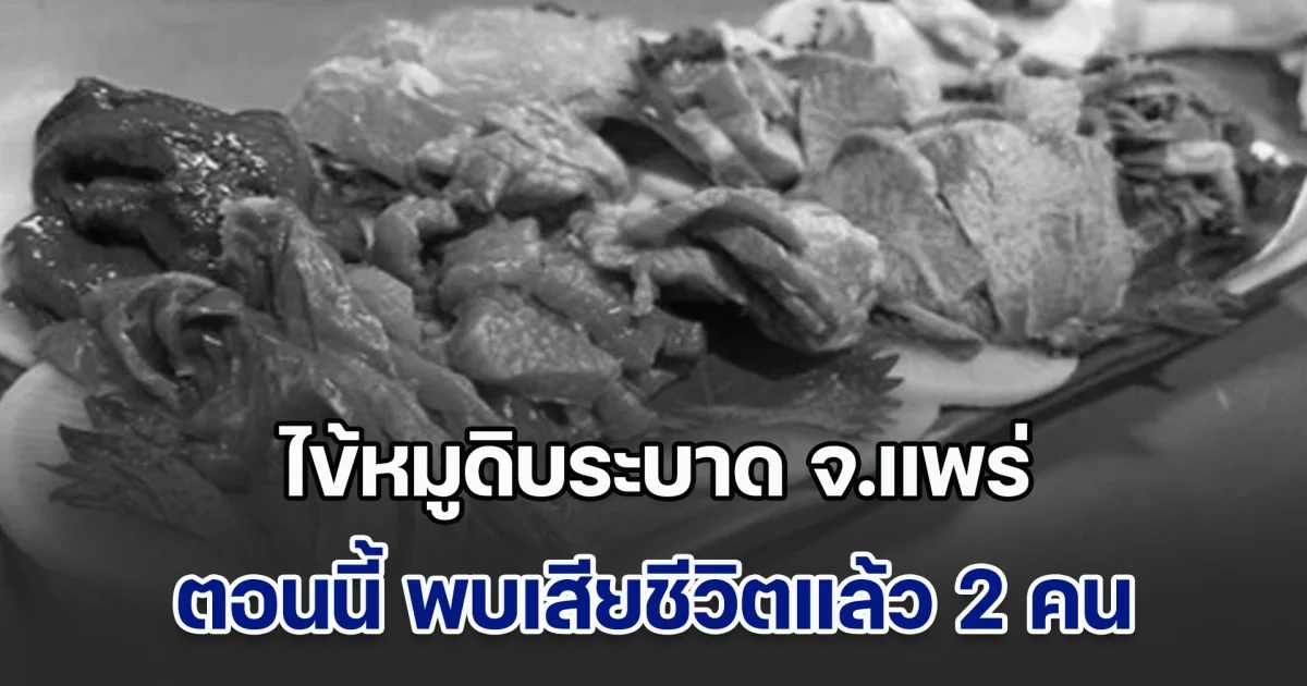 เตือนระวังด่วน!! ไข้หมูดิบระบาด จ.แพร่ พบเสียชีวิตแล้ว 2 คน
