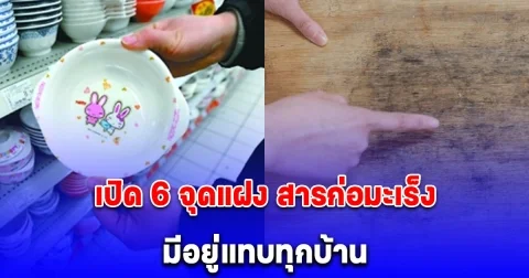 มีอยู่แทบทุกบ้าน 6 จุดในห้องครัวที่แฝงไปด้วย สารก่อมะเร็ง อันดับต้นๆ