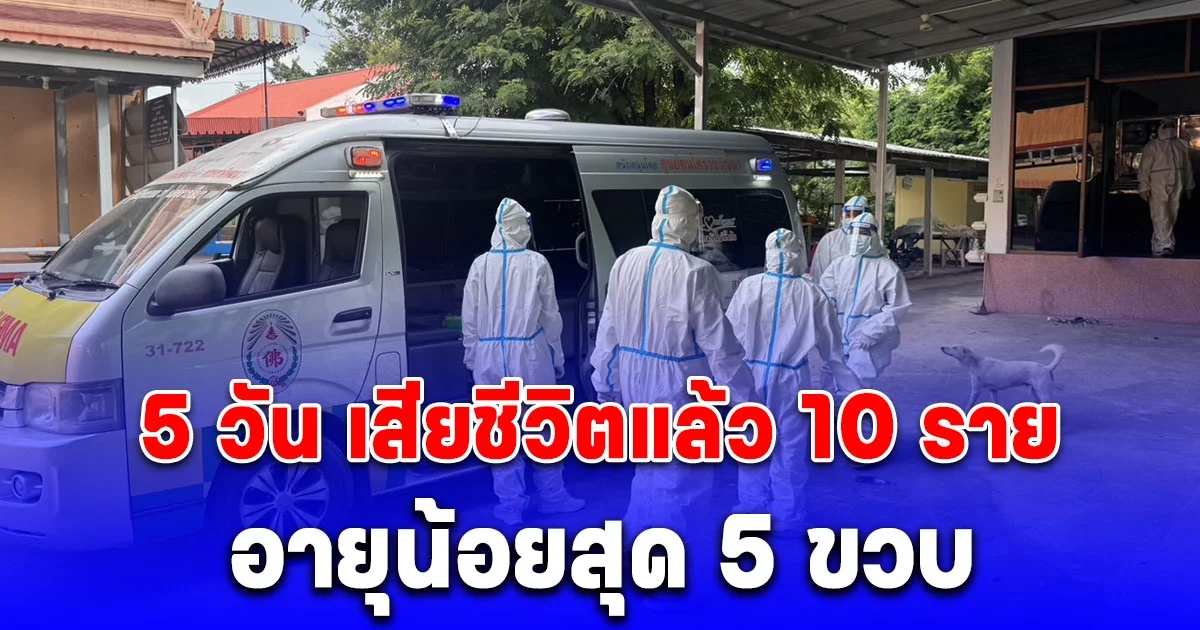หวั่นระบาดซ้ำ โคราชดับเพราะโควิด 5 วัน เสียชีวิตแล้ว 10 ราย อายุน้อยสุด 5 ขวบ