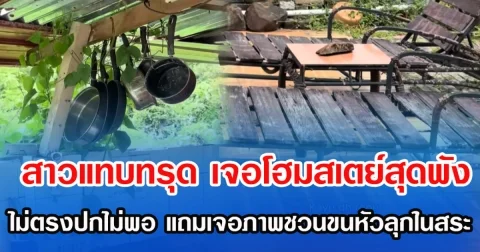 สาวแทบทรุด เจอโฮมสเตย์สุดพัง ไม่ตรงปกไม่พอ แถมเจอภาพชวนขนหัวลุกในสระ (ข่าวต่างประเทศ)