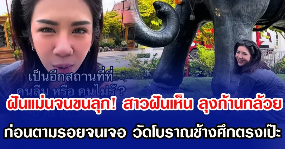 ฝันแม่นจนขนลุก! สาวฝันเห็น ลุงก้านกล้วย ก่อนตามรอยจนเจอวัดโบราณช้างศึกตรงเป๊ะ
