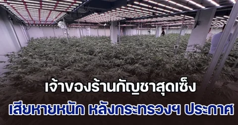เพิ่งเปิดได้แค่ 2 วัน เจ้าของร้านกัญชาสุดเซ็ง เสียหายหนัก หลังกระทรวงฯ ประกาศกัญชาไม่เสรี