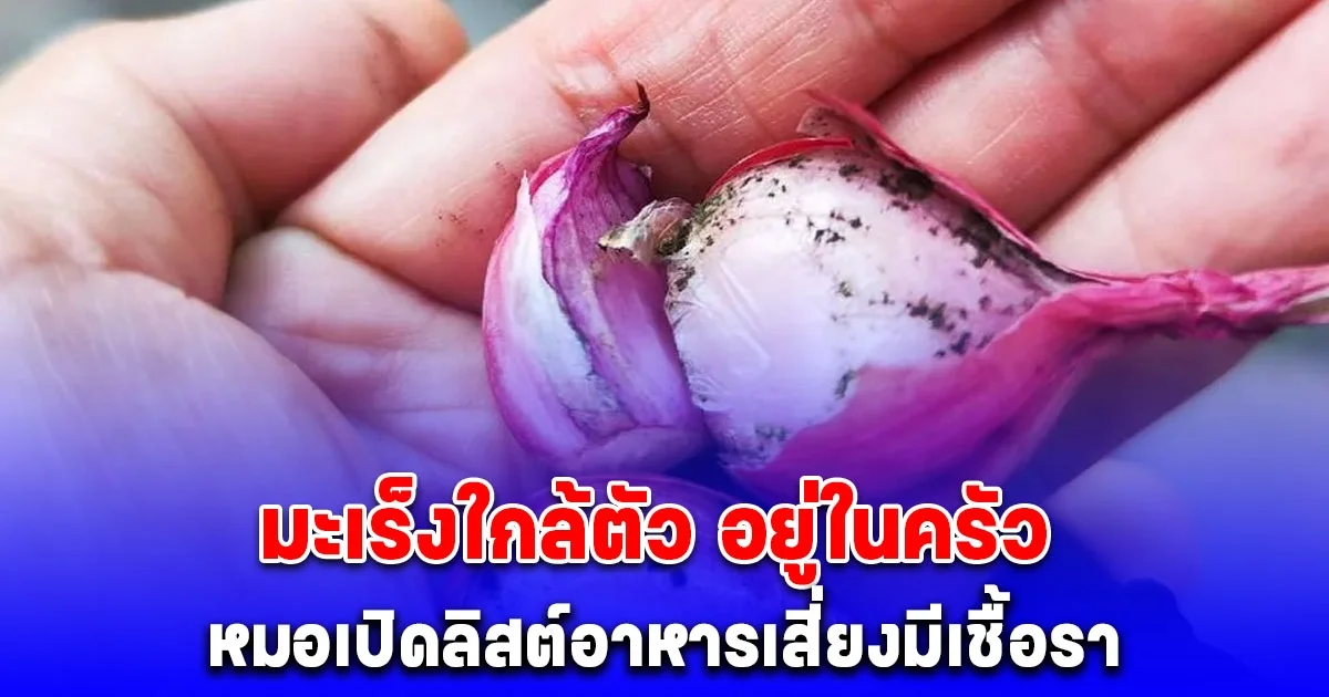 หมอประชาเผยลิสต์อาหารเสี่ยง เชื้อรา มะเร็งใกล้ตัว อยู่ในครัว