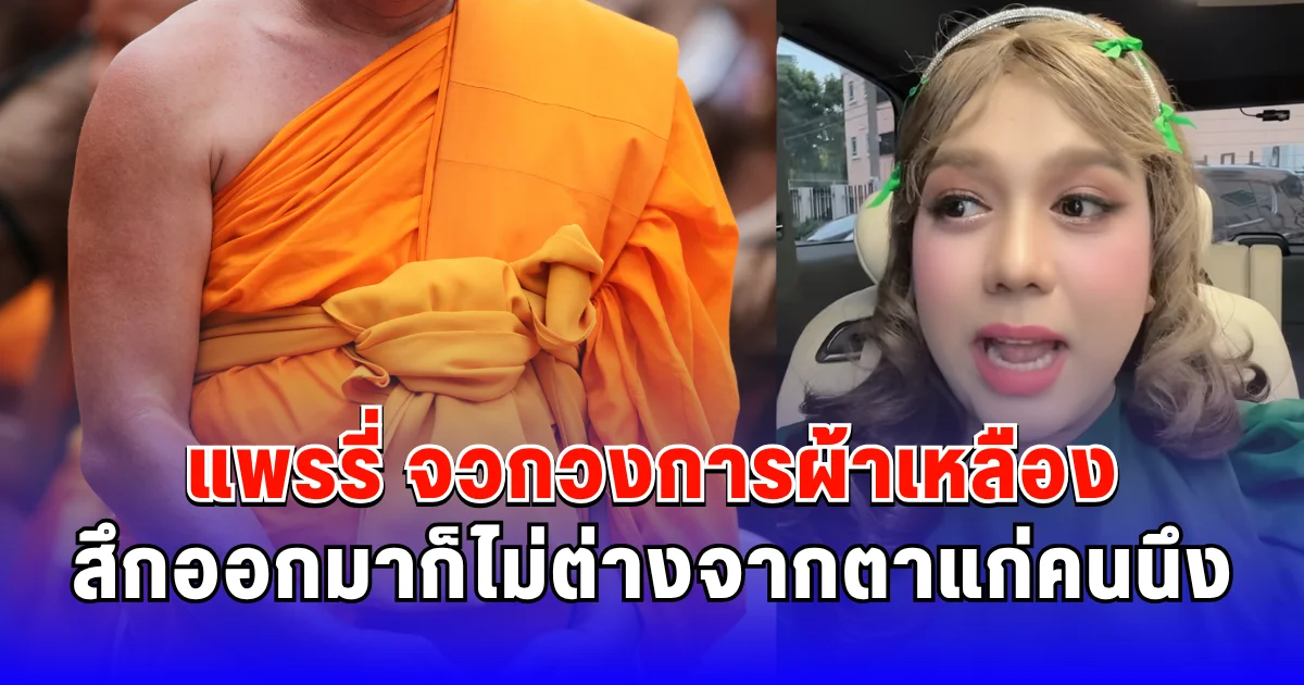 แพรรี่ จวกวงการผ้าเหลือง สึกออกมาก็ไม่ต่างจากตาแก่คนนึง